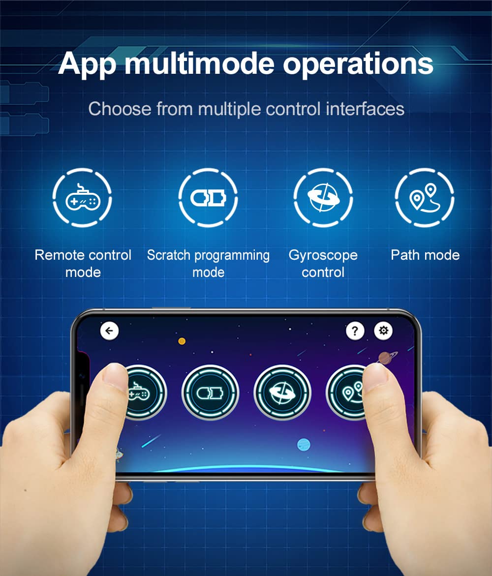 CADA Blocks RC Ritter-500 Fahrzeug blau 325 Teile 9
