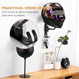 Olymajy Helmet Stand Wall Mounted Rotatable Hat Rack Motorcycle Hard hat view 5