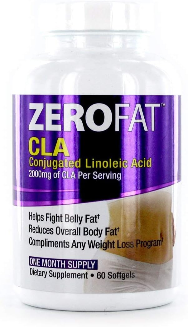 Zerofat CLA Conjugated Linoleic Acid, One Month Supply - 60 Softgels (3)