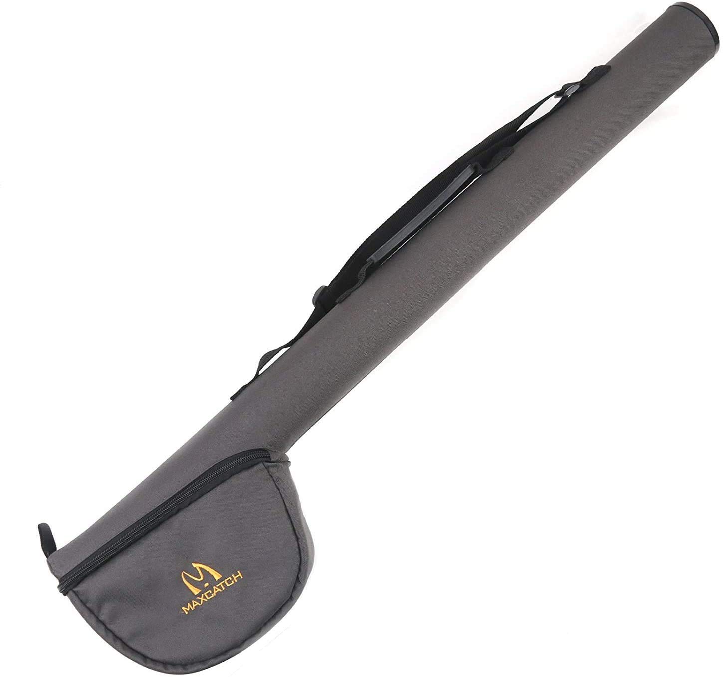 MAXIMUMCATCH Fly Fishing Rod & Reel Case, Complete Rod Protection (Gray Single Rod Case, For 10ft 4pcs fishing rod)