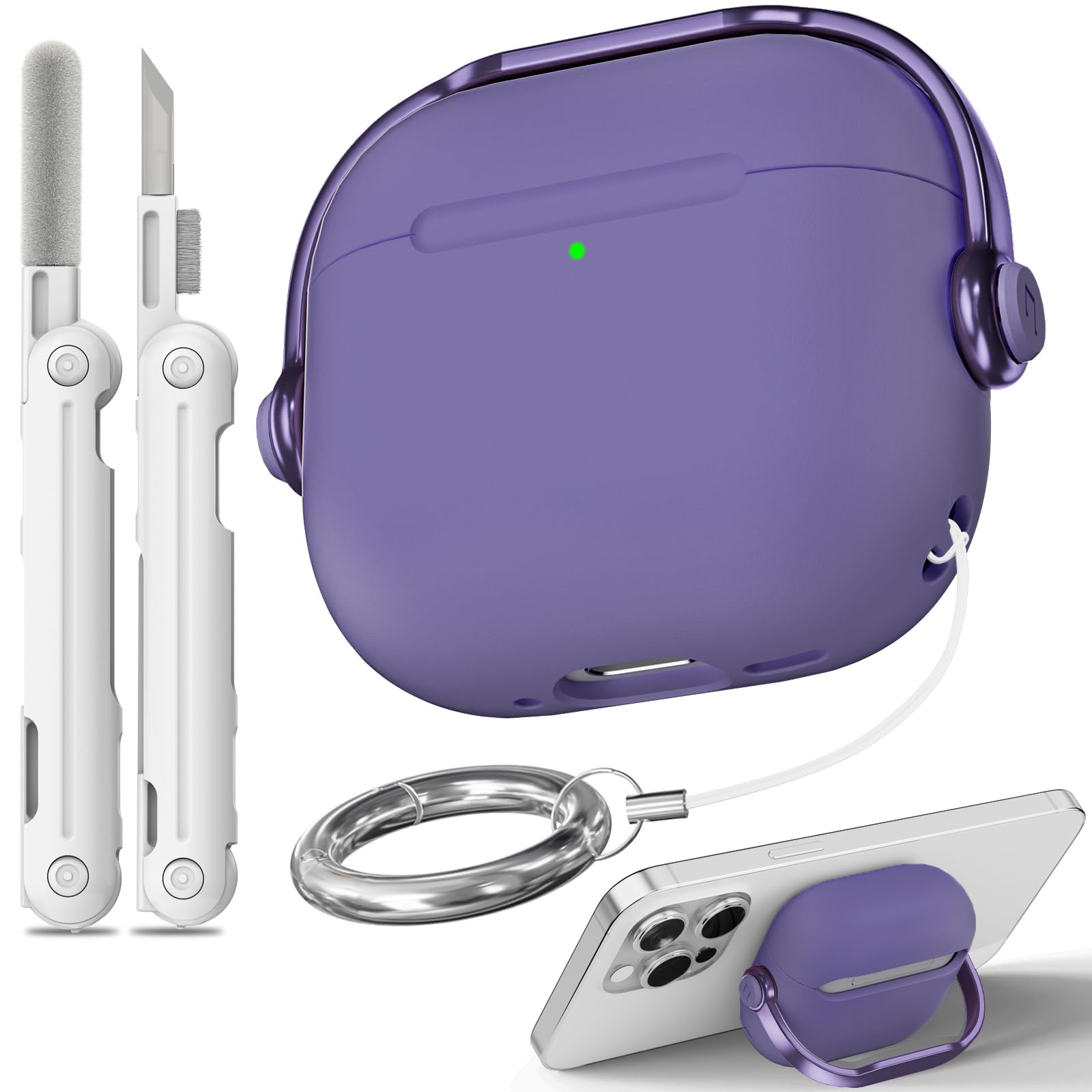 Women Case for Airpods 4 (Charm Purple) for Men Women