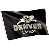Desert Cactus University of Colorado Denver UCD Flag - 3 x 5 Feet Lynx Banner, Indoor/Outdoor Durable Fabric, 100% Polyester Design (Style 2)