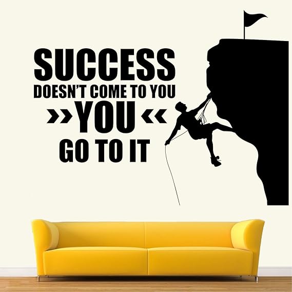 StickMe Success Motivation Office Startup Wall Sticker (110 x 90 Cm