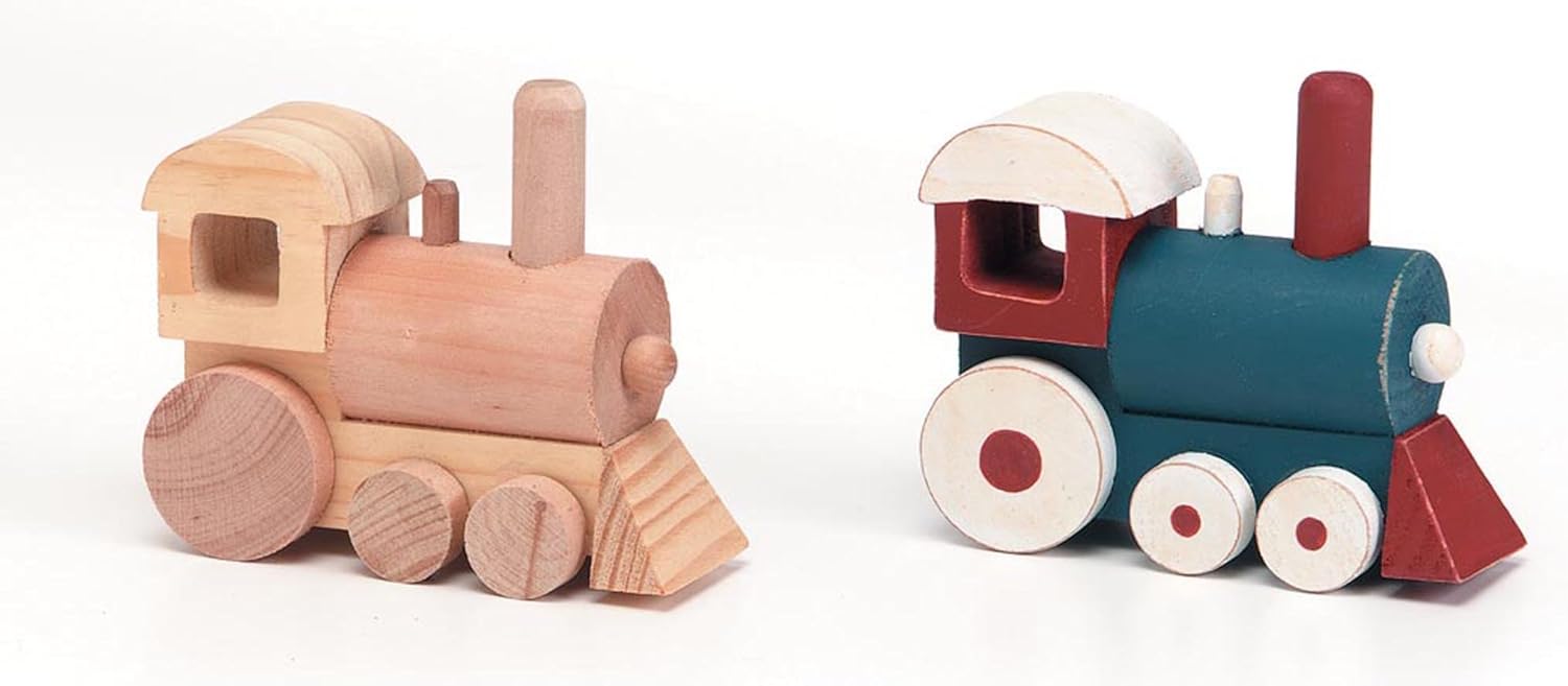 wooden train craft kit