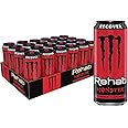 Monster Energy Rehab Monster Strawberry Lemonade + Energy, 15.5 Oz (Pack Of 24)