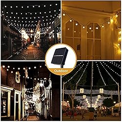 Solar String Lights, COOLAPA 80 Led 46 FT Warm