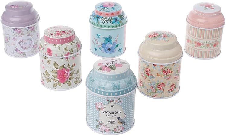 XMPTF - Caja de lata para guardar té, caramelos y regalos de boda: Amazon.es: Hogar