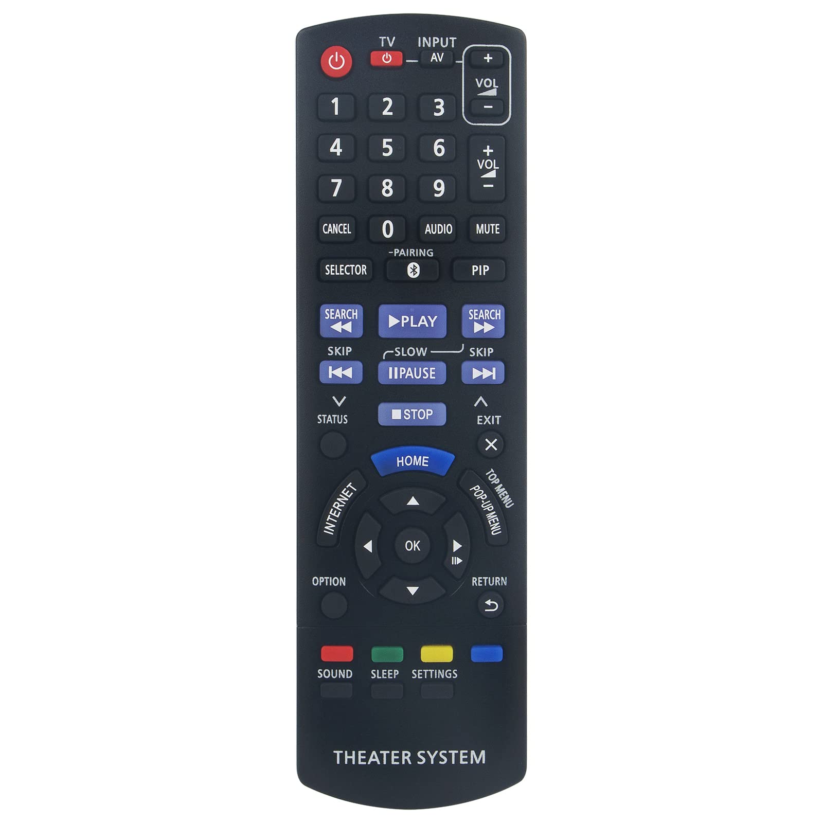 N2QAYB000970 Replacement Remote Control Fit for Panasonic Blu-ray Disc Home Theater Sound System SC-BTT785 SC-BTT465 SC-BTT433 SC-BTT405