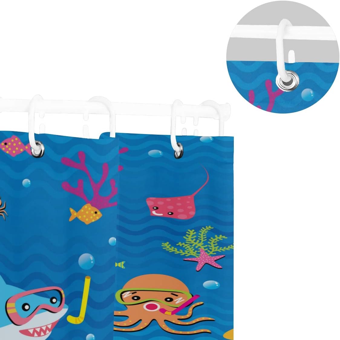 Amazon Lubataga シャワーカーテン イラストベクトルかわいいサメタコスティングレイ 防水 浴室 お風呂 バスカーテン 洗面所 間仕切り 目隠し用 Hdデジタル印刷 取付簡単 1 180cm シャワーカーテン ホーム キッチン オンライン通販 Amazon Lubataga シャワーカーテン イラストベクトルかわいいサメタコスティングレイ 防水 浴室 お風呂 バスカーテン 洗面所 間仕切り 目隠し用 Hdデジタル印刷 取付簡単 1 180cm シャワーカーテン ホーム キッチン オンライン通販