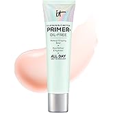 IT Cosmetics Your Skin But Better Makeup Primer+ - Extends Makeup Wear, Hydrates Skin, Refines the Look of Pores - With Glycerin, Bark Extract & Ginger Root Extract - Oil-Free Formula - 1 fl oz