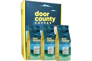 DOOR COUNTY COFFEE & TEA CO. Gourmet Flavored Coffee Gift Set - Door County Coffee - 10oz Bags - Medium Roast - 3-Pack