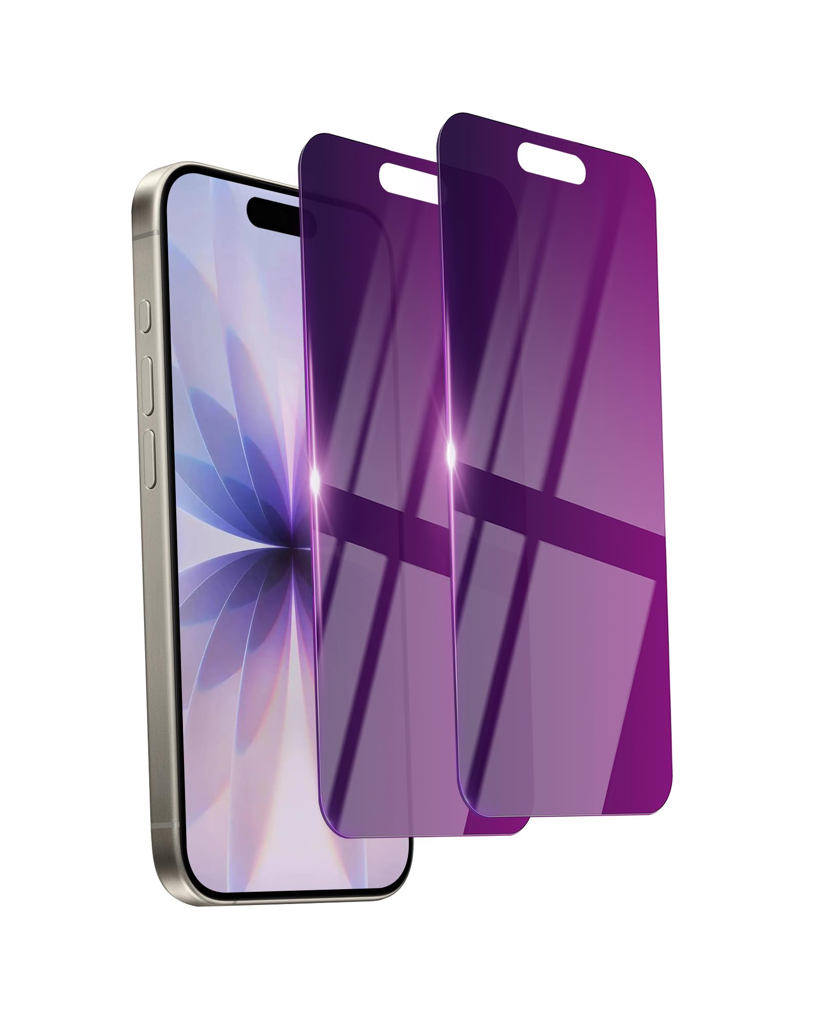 Photo 1 of Ifaeveus 2 Pack Privacy Screen Protector for iPhone 17 Tempered Glass 6.3'' Private Saver Anti-Spy Eye Protection Anti-Scratch Full Coverage No Bubble