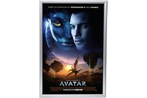 SnapeZo Poster Frame 24x36 Inches, Silver 1 Inch Aluminum Profile, Front-Loading Snap Frame, Wall Mounting, Sleek Series