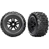 Traxxas Belted Sledgehammer Tires,Mounted., 95076