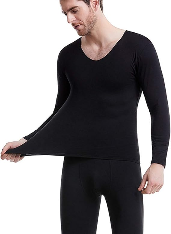 Amazon Co Jp ヒートテック メンズ あったかインナー 秋冬春 肌着 インナーウェア 保温 防寒 Vネック 薄手 ロングタイツ 長袖シャツ ロングパンツ 上下セット 男性用 大人 冬用 ストレッチ 無地 ソフト フィット 吸湿 速乾 静電気防止 服 ファッション小物