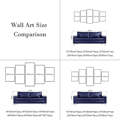 Download Buy Wieco Art Mountains In Sunrise 5 Panels Giclee Canvas Prints Wall Art Purple Landscape Pictures Photo Paintings For Living Room Bedroom Home Decorations Modern Stretched And Framed Grace Artwork Online In
