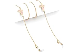 humlbird Gold Glasses Chain for Women Stylish Mask Chain Eye Glasses Holders Around Neck Butterfly Eyeglasses Strap Chain