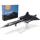 ArtorBricks SR-71 Blackbird Building Set, 183-Piece Aircraft Model Kit | Detailed Aircraft Styling, Hands-On Building Fun, Step-by-Step Assembly, Display Stand Included