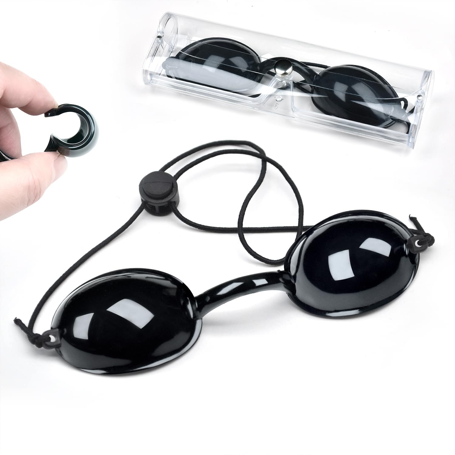 EMSECKO IPL Safety Goggles, Beauty Instrument Eye Protection Goggles, Block Entire Spectrum of Light for Tanning Eyewear, Patients in IPL, UV, Infrared LED Red Light Therapy