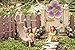 Joykick Fairy Garden Flower Door Kit - Miniature Hand Painted Figurine Statues with Accessories - Set of 6pcs for Your House and Lawn Decor
