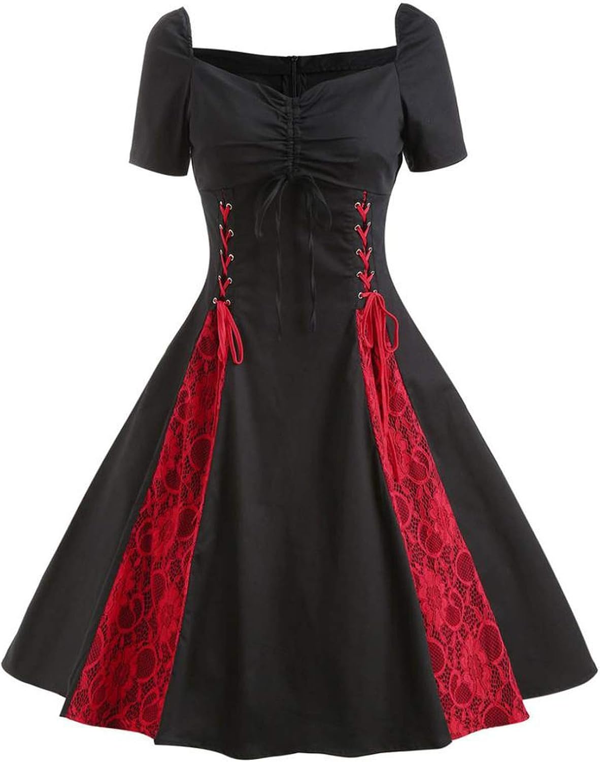 red and black dress casual