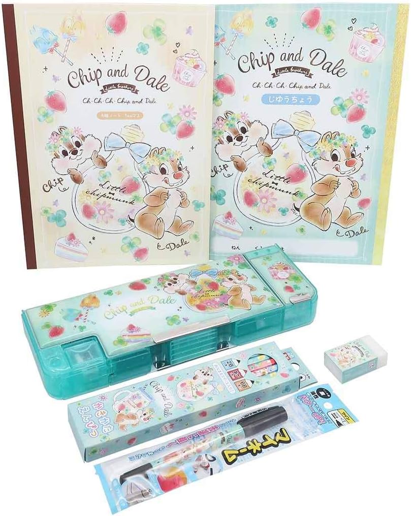 Amazon Co Jp チップ デール ステーショナリーギフトセット 新入学文具 6点セット 年新入学 ディズニー おもちゃ