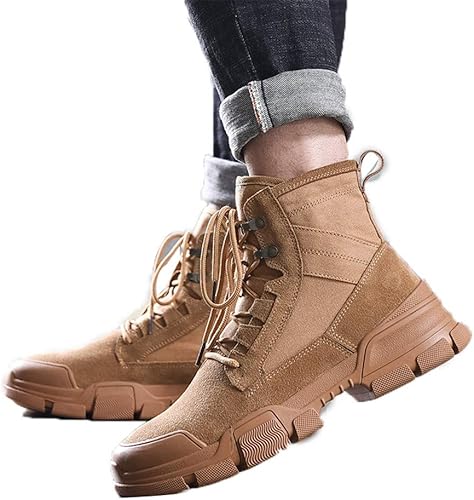 Amazon Jcstory マーティンブーツメンズ エンジニア バイクブーツ メンズ ワークブーツ高品質 作業靴 レースアップブーツ ツーリングシューズ ライディングブーツ ショートブーツ 春夏秋冬 おしゃれ 27cm キャメル Jcstory レースアップシューズ