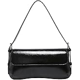 Verdusa Women's Y2K Trendy Purse Hobo Bags Faux Oiled Leather Tote Handbag Flap Underarm Shoulder Bag