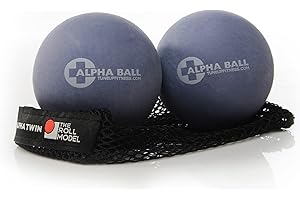 Tune Up Fitness – Alpha Twin Set in Tote | Larger Sized Yoga Massage Therapy Balls | Trigger Point Ball, Myofascial Release and Pain Relief for Upper & Lower Back, IT Band, QL, Hamstrings, Glutes