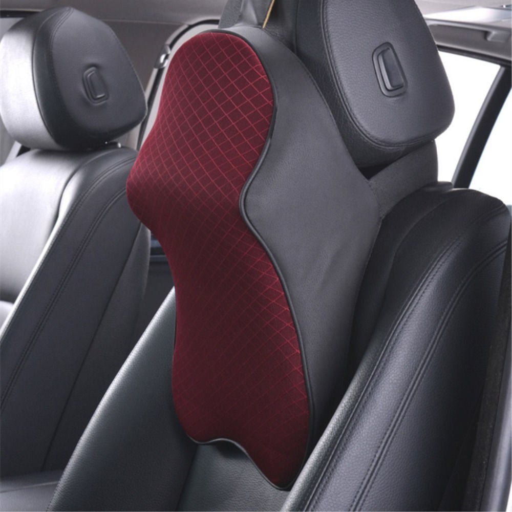 レッドカーシートパッドメモリーフォーム旅行枕ヘッドneck B074qlbsfj Restサポートクッション新しい カーアクセサリ 宅配 Www Supergomes Com Br