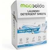 Laundry Detergent Sheets, 90 Count, Fresh Scent | Hot &amp; Cold Water efficient for Travel &amp; College Dorm Essentials, Perfect for Camping, Backpacking &amp; Hostels ,Laundromat