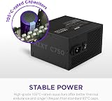 NZXT C750 Bronze ATX 3.1 Power Supply 750W 12V-2x6 120mm FDB Black view 4
