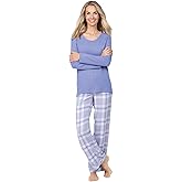 PajamaGram World's Softest Flannel Pullover Pajama Set for Women