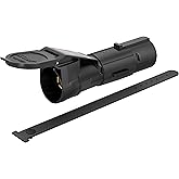 CURT 51180 Echo Mobile Bluetooth Trailer Brake Controller, 7-Way, 1-2 Axles | Active 7-Way RV Blade Required; +12V Power, Ground &amp; Turn Signals; OneControl Auto App; In-App Pairing; 1-2 Axles, 2-4 Brakes