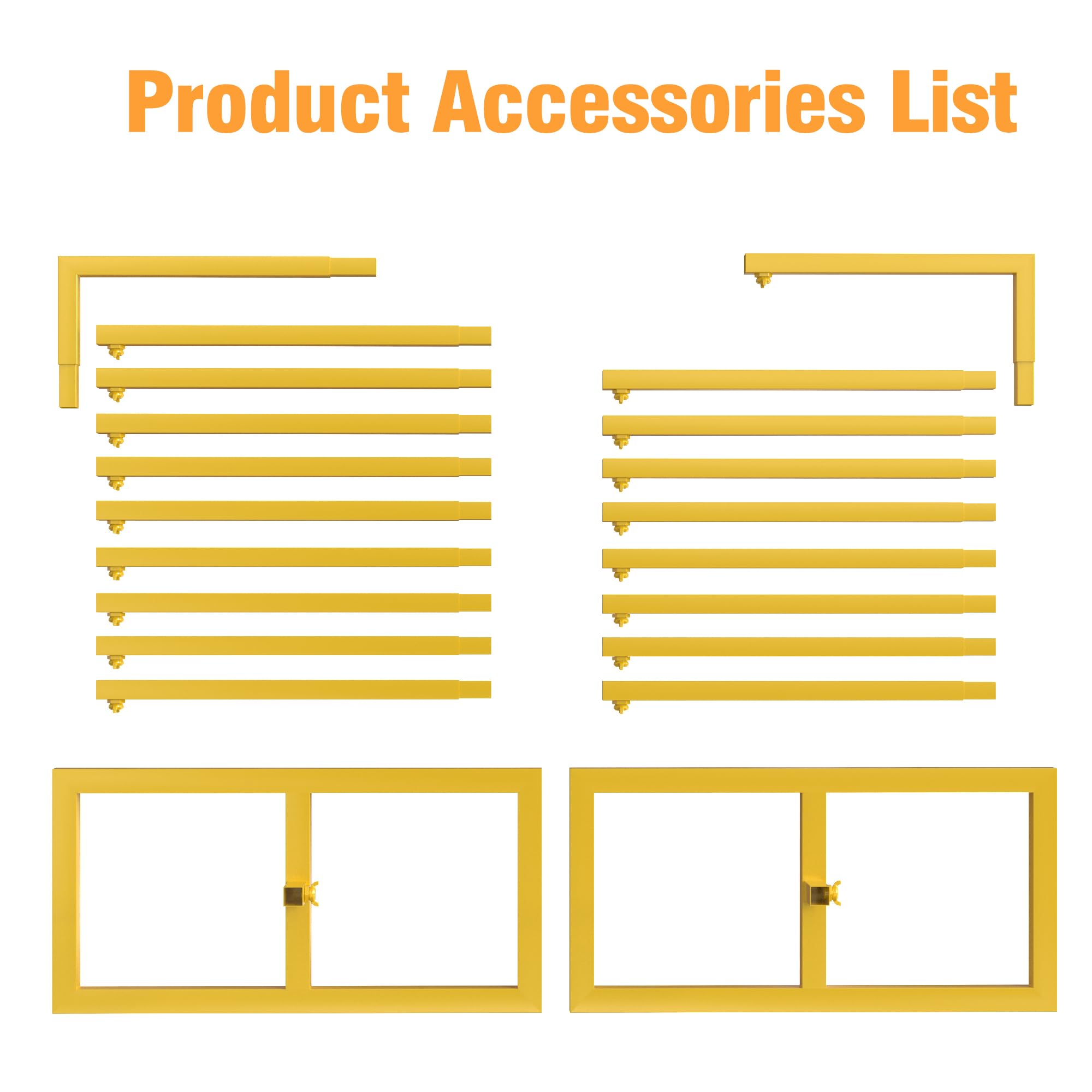 Heavy Duty Backdrop Stand 8ft x 8ft Gold Pipe and Drape Backdrop Stand Kit Adjustable Metal Backdrop Sand for Wedding Photobooth Exhibition Decoration