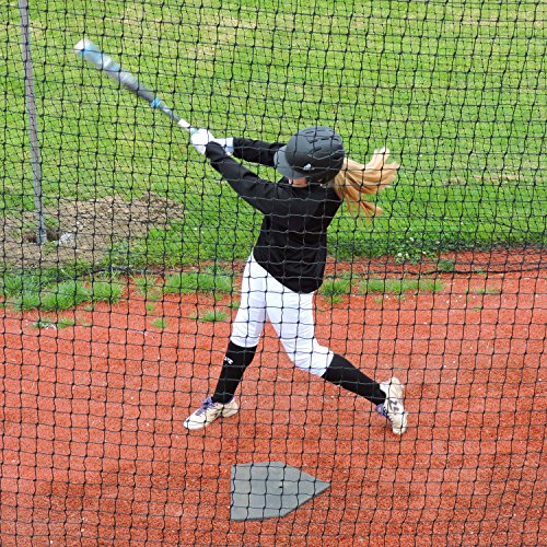 image for JUGS Batting Cage Nets – #60 Twisted Knotted Black Polyethylene, Dar