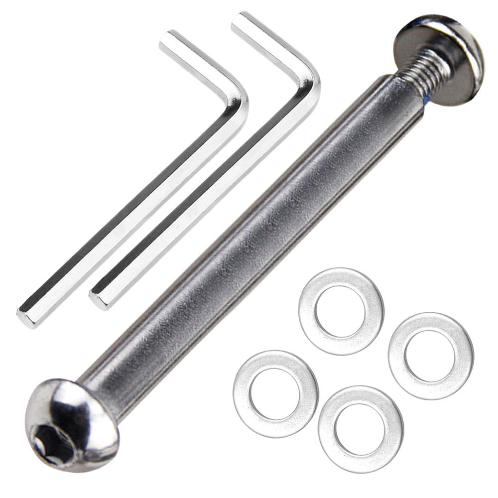 OTFAITP M8 8mm x 28mm-86mm Scooter Front Rear Axle Bolt 8.8 Grade Carbon Steel for Stunt Scooter Dash Teen/Adult Kick Scooter-800+lb Capacity