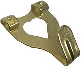 Securit Brass Plated Double Picture Hanging Hook 10 Pack with Fixings view 2