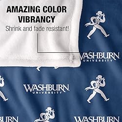 Washburn University Ichabods Blanket, 50"X60" Logo