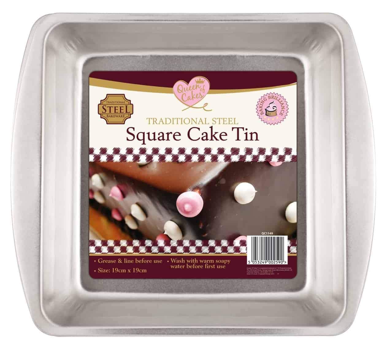 Queen of Cakes Baking, Steel, Silver, 19x19x4cms