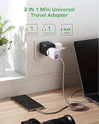 MOMAX Mini Universal Travel Adapter Worldwide, 2