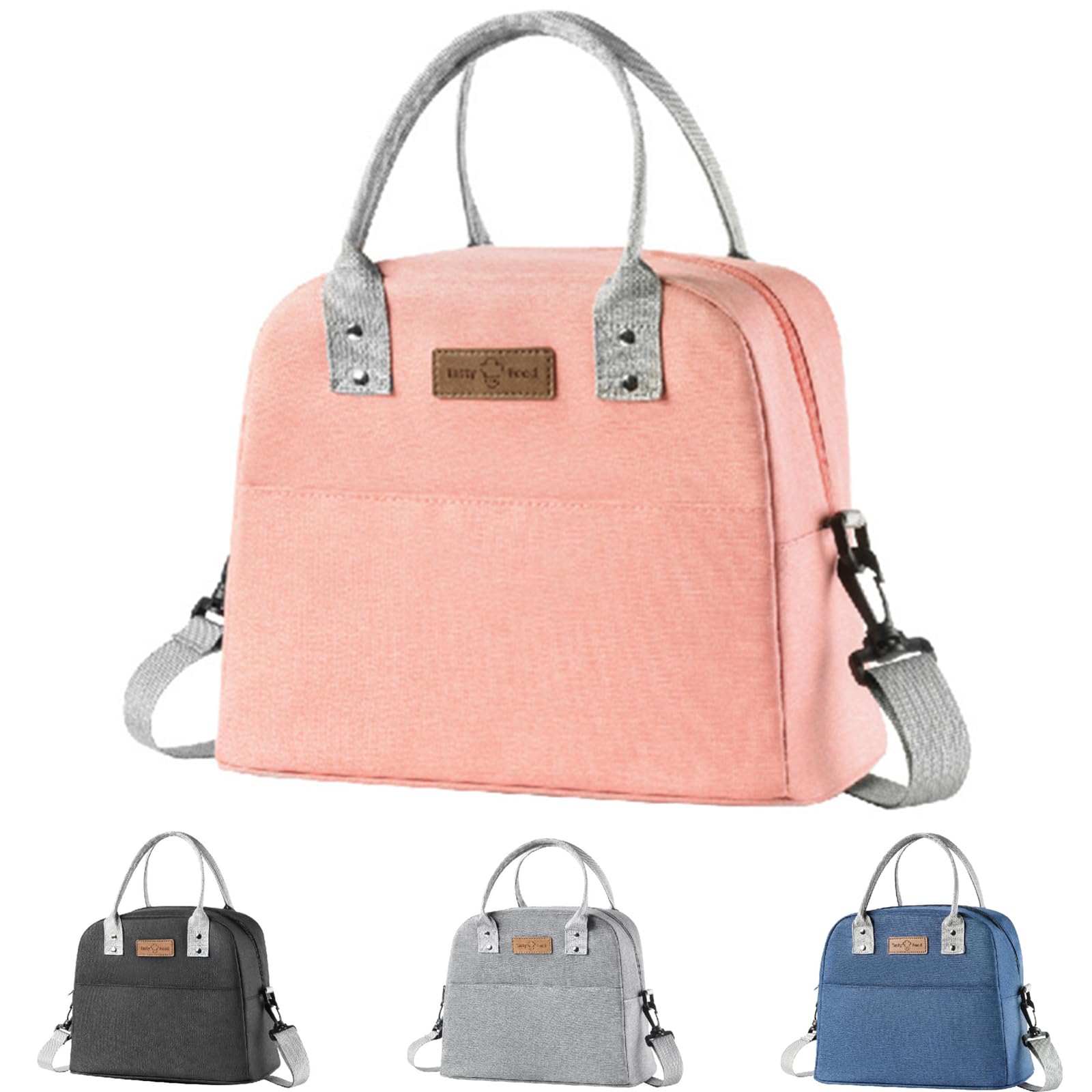 WUWYOUWL Insulated Lunch Bag, Flamingo Insulated Tote Bag Wide Open Insulated Cooler Bag Water-Resistant Thermal Leak-Proof Lunch Organizer for Adult Kids Outdoor Picnic Work