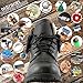 DailyShoes Ankle Pocket Boot Combat Boots Low Heel Lace Up Shoes Punk Fashion Design Spring Autumn Hot Motorcycle Army High Money Wallet Booties Tina-99 Black Pu 9
