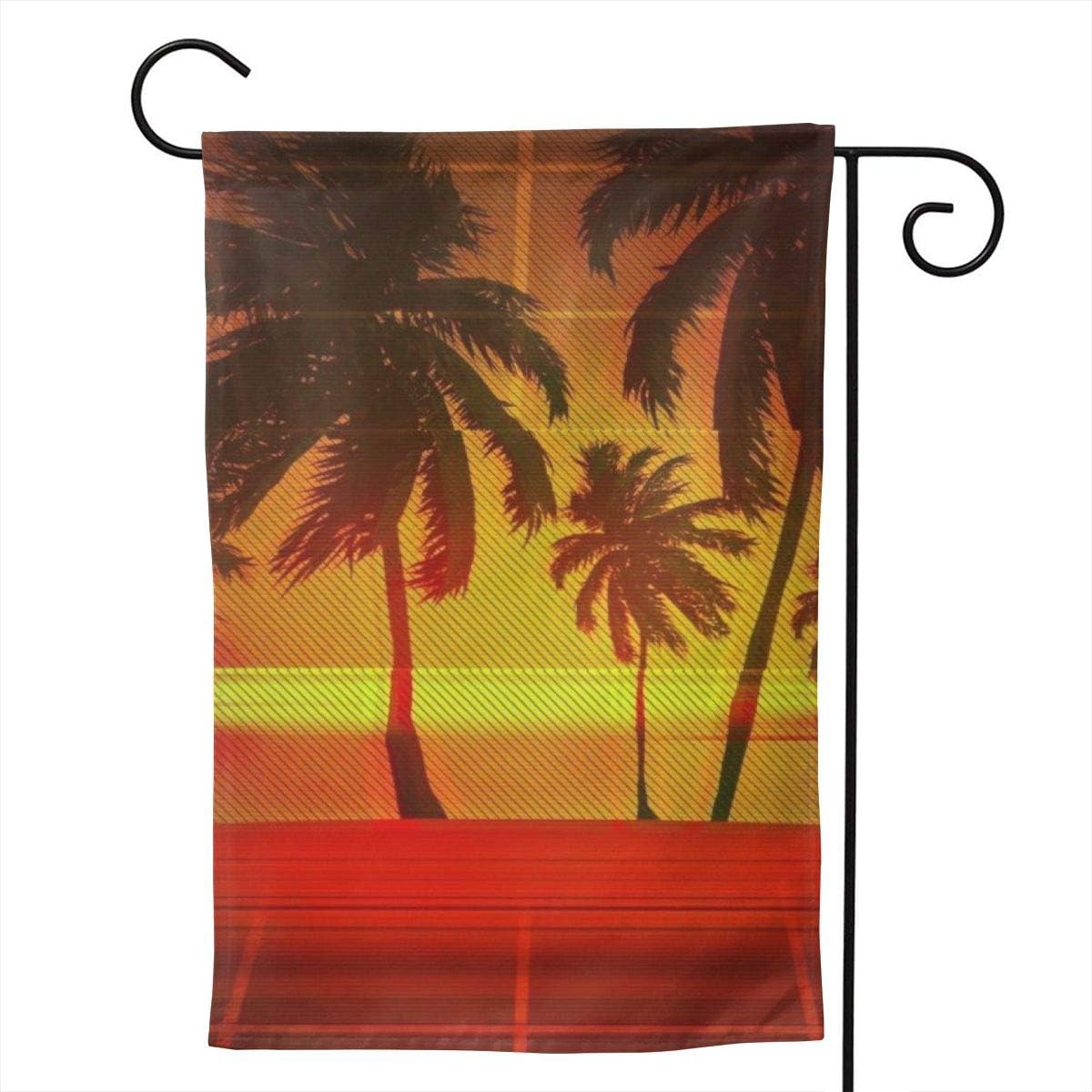 SuBenSM Tropical Palm Tree Garden Flag, Vertical Double