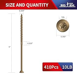 SG TZH #10 x 5 Inch Deck Screws