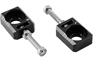 PowerMotor 13mm 0.51" Axle Block,CNC Chain Tensioner Adjuster Repalcement for Surron Light Bee S X Segway X160 X260 Electric Dirt Bike Ebike-Black