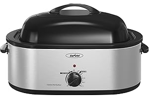 Roaster Oven with Self-Basting Lid, Electric Roaster with Removable Pan & Rack, 150-450°F Full-Range Temperature Control with