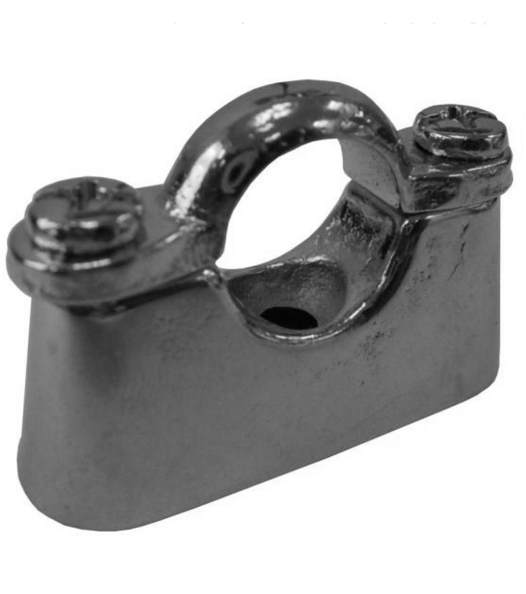 28mm Cast Brass Chrome Plated Hospital Pipe Bracket - Pack of 5