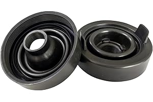 cerfioo Pack-2 Car Spotlight Dust Covers, H4 Car LED Lights Protector, Universal Automobile Replacement Accessories, for Most Cars, Trucks and Vans (Black)