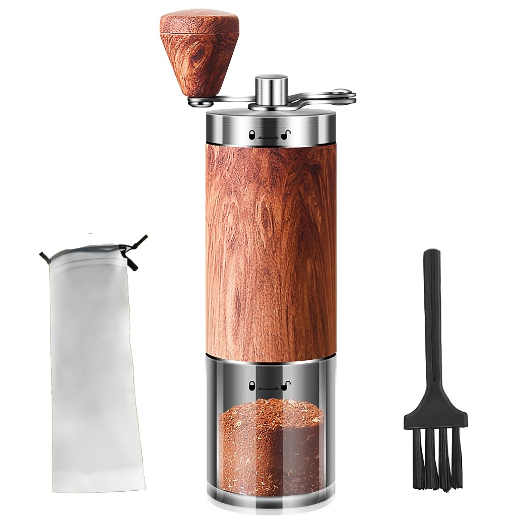 手挽きコーヒーミル コーヒーグラインダー グラインダー 挽き目調整可能 調節ダイヤル 珈琲 豆挽き 高精度 超細挽き 均一な粉末 コーヒーまめひき機 ミル アウトドア キャンプ 登山 出張 旅行持ちやすい アウトドアキャンプ用 プレゼント アウトドア収納バッグ の商品画像